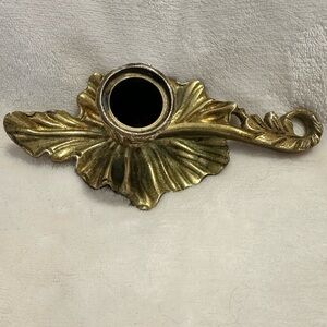 ALBORA Candlestick Bronze Vintage 1981 Natural Patina Retro Made In Spain 6.5”